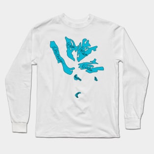 Mount Shasta Glaciers Named Long Sleeve T-Shirt